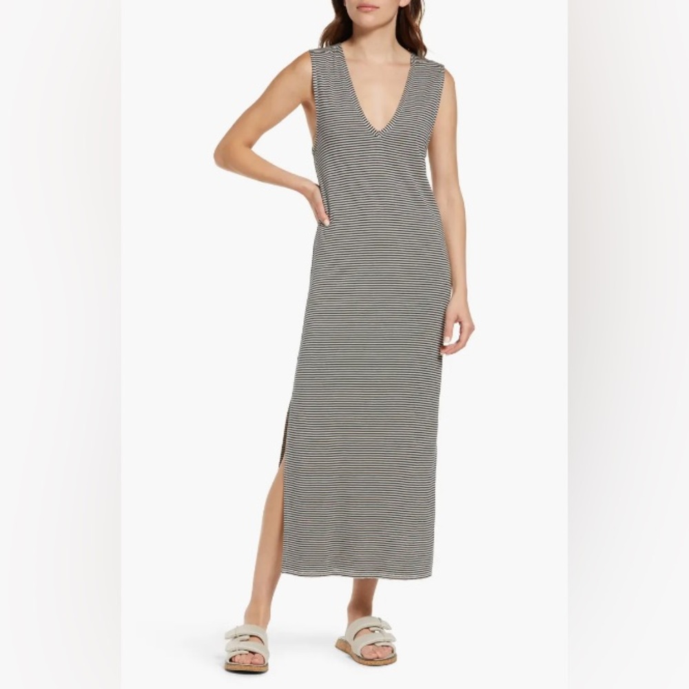 Rag & Bone Striped Sleeveless Maxi Dress